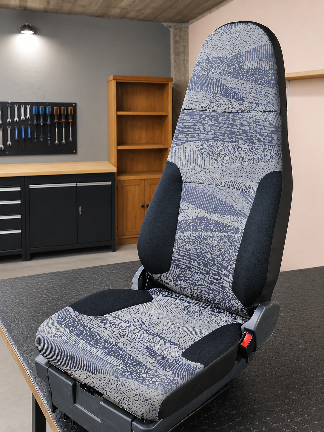 Tapizado a nuevo butacas camion Renault - Tapiceria M&H Designs